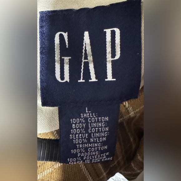 Vintage Gap Cotton canvas Chore Jacket Barn Corduroy collar Large mens womens - Picture 5 of 8